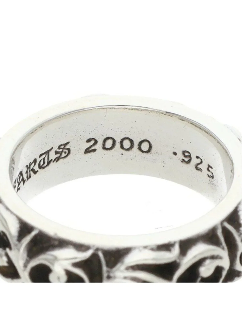 Chrome Hearts Etrnity Vine Band Eternity Silver Ring